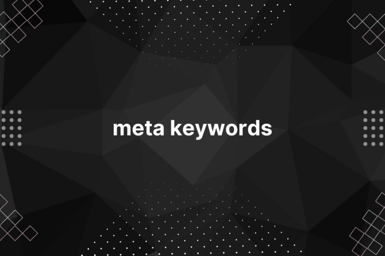 meta keywords