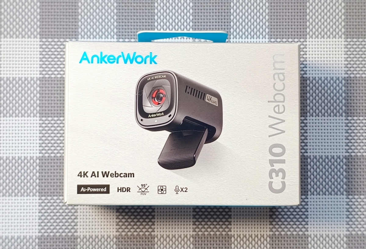 俯瞰撮影にも使える！ 4K ウェブカメラ AnkerWork C310 レビュー